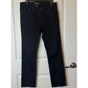 LRL Lauren Jeans Co Ralph Lauren Black Skinny Jeans Women Size 10 polo classic